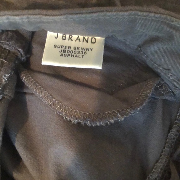 JBrand velvet super skinny legging asphalt size 26 - Picture 3 of 6